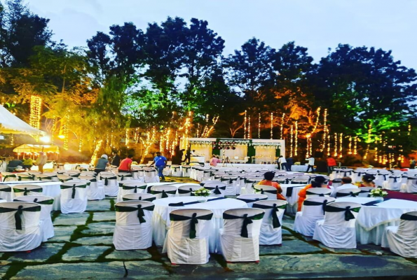 Open Air Hall at Shree Swargha Heritage Wedding Venue