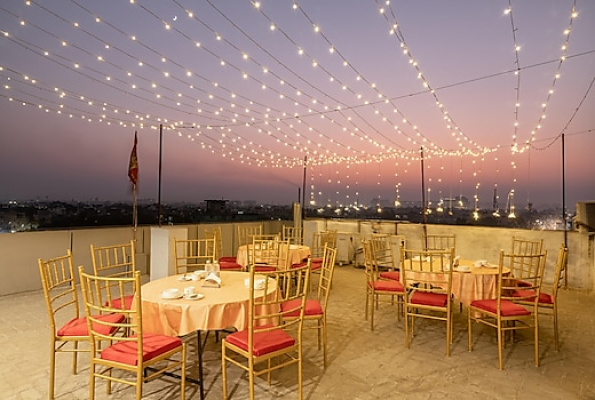 Open Terrace at Saavi Hotel Sector 10