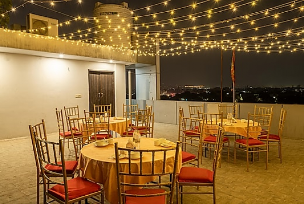 Open Terrace at Saavi Hotel Sector 10