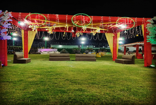 Lawn at Shri Ji Farm House