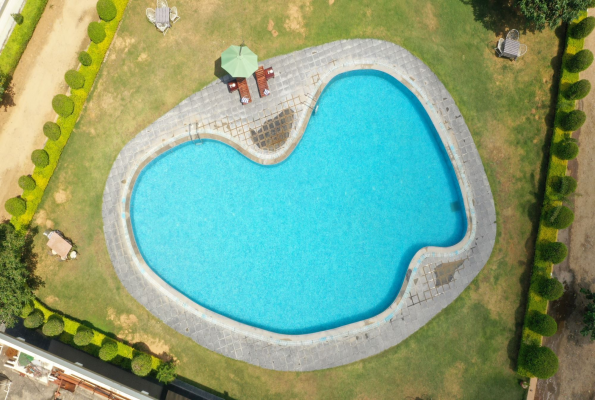 Pool Side Garden at Amar Bagh Resort