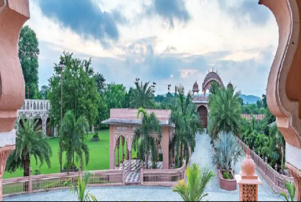 Poolside at R Chandras Palace