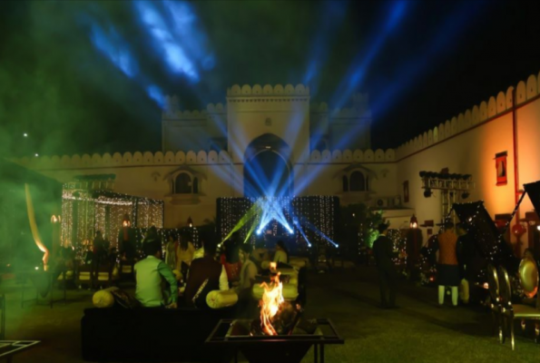 Poolside at Ramgarh Banquet And Resort