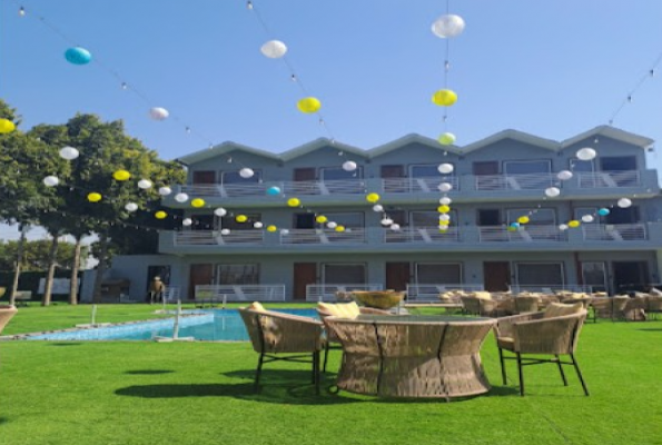 Banquet Hall And Poolside Lawn at Chiraj Resort