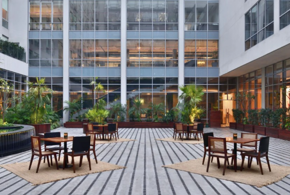 Central Courtyard at Aloft New Delhi Aerocity