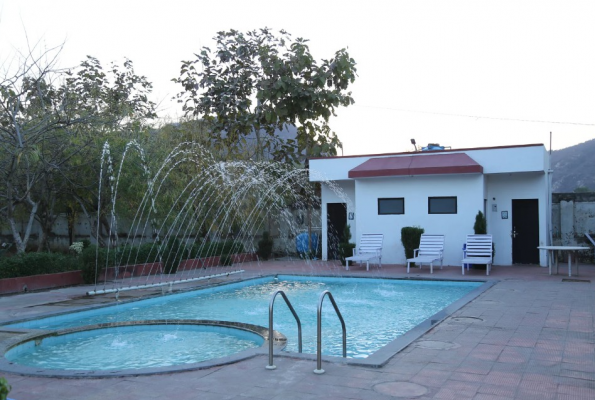 Pool Deck at Gulmohar Sariska Resort