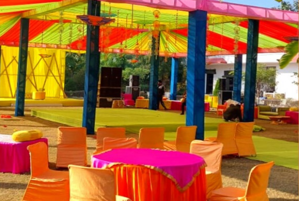 Pool Deck at Gulmohar Sariska Resort