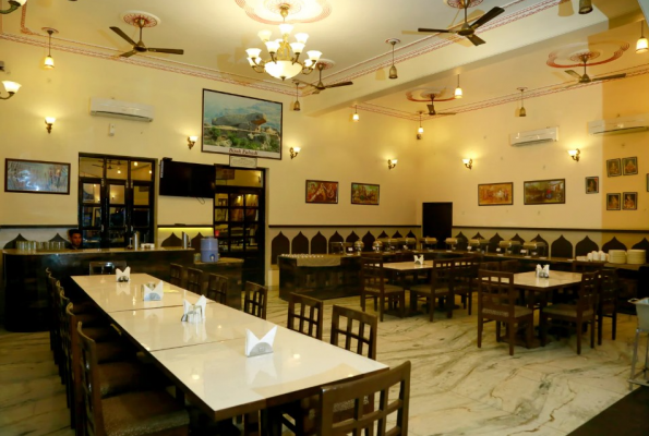 Main Dining Hall at Gulmohar Sariska Resort