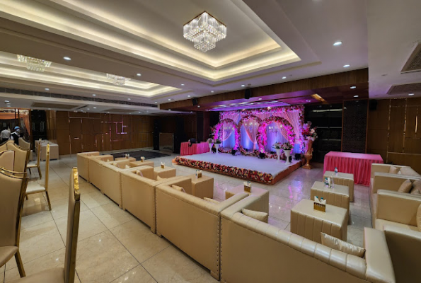 Banquet Hall at Badhai Banquet By Om Sweets