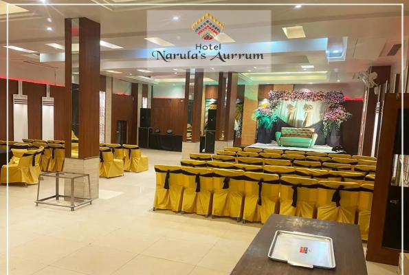 Banquet Hall at Hotel Narula Aurrum