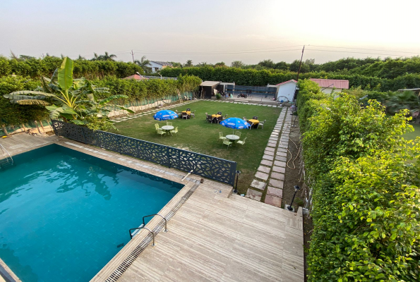 Pool Parties at Go Bravo Farm 4bhk Villa With Pool & Lawn