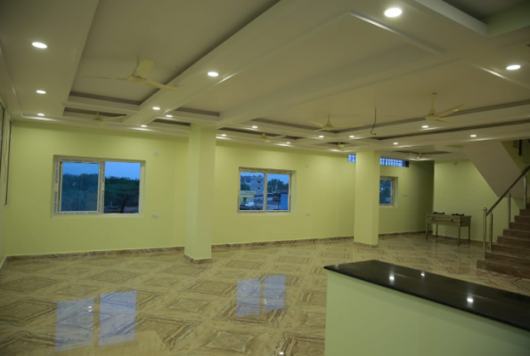 Banquet hall at Hotel Harshitha Grand