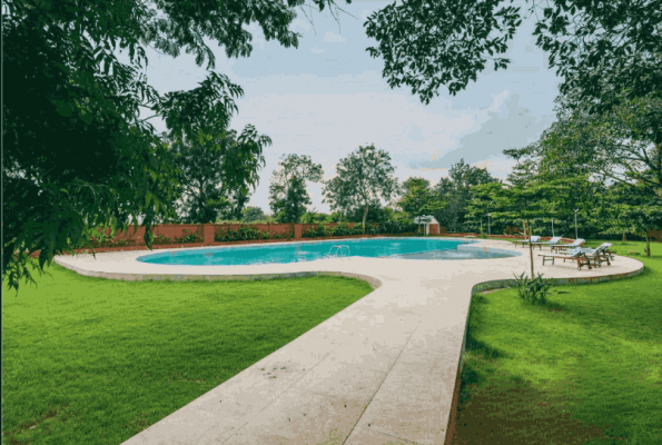 Pool Side at Trance Greenfields Resort