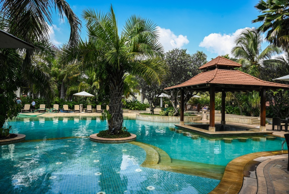 Poolside at Palm Meadows Resort