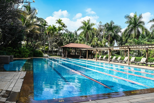 Poolside at Palm Meadows Resort