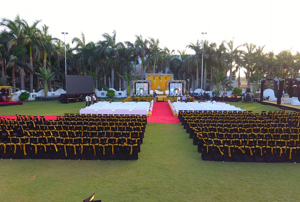 Palm Spring Party Lawn at Nirali Resorts