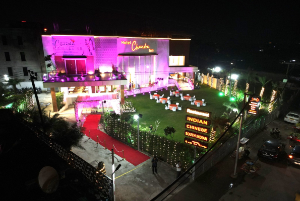 Lawn at Hotel Chandra Inn