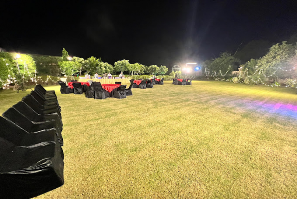 Lawn at The Govindam Resort