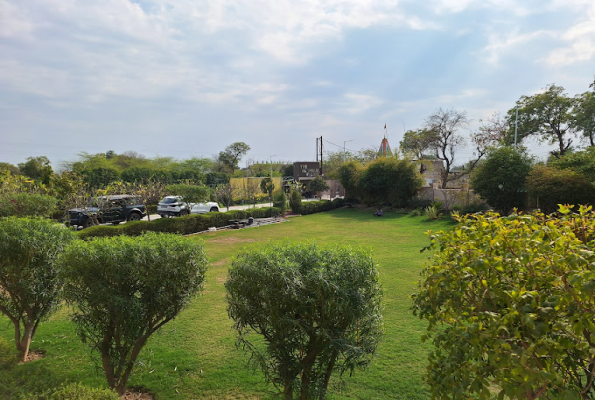 Lawn at The Govindam Resort