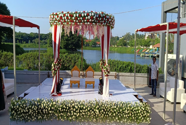 Indoor Space at Lake View Party Hall