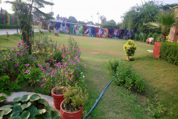 Garden at Resort Hare Krishna Orchid Vrindavan