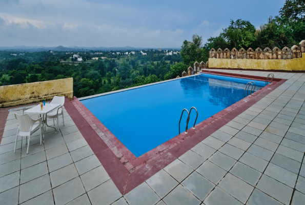 Pool Side at Justa Brij Bhoomi Resort