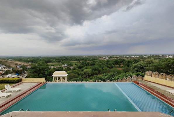 Pool Side at Justa Brij Bhoomi Resort