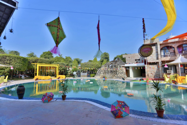 Poolside at Tivoli Heritage Palace