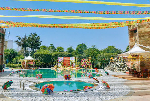 Poolside at Tivoli Heritage Palace