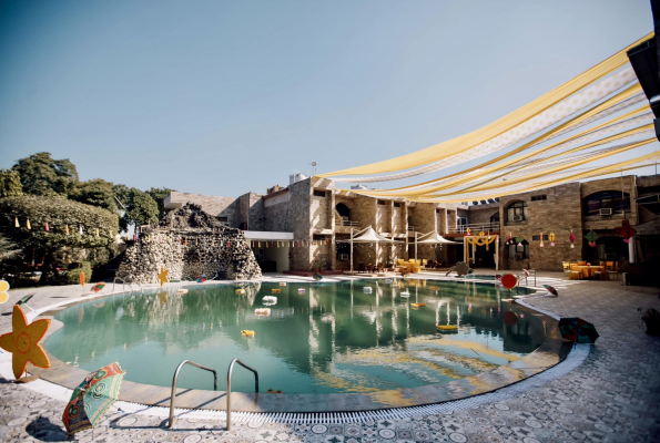 Poolside at Tivoli Heritage Palace