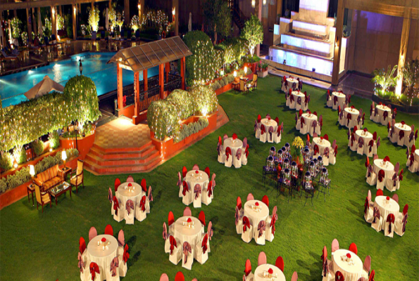 Poolside Lawn at Eros Hotel