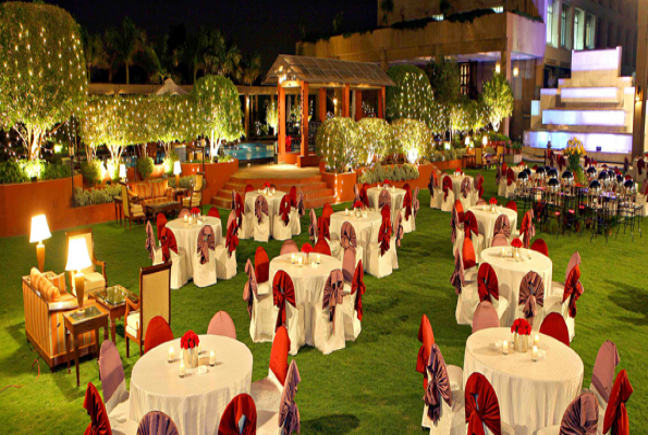 Poolside Lawn at Eros Hotel