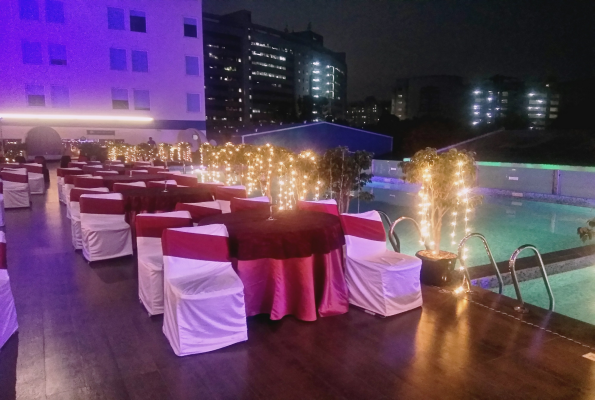 Poolside at Aloft Bengaluru Whitefield