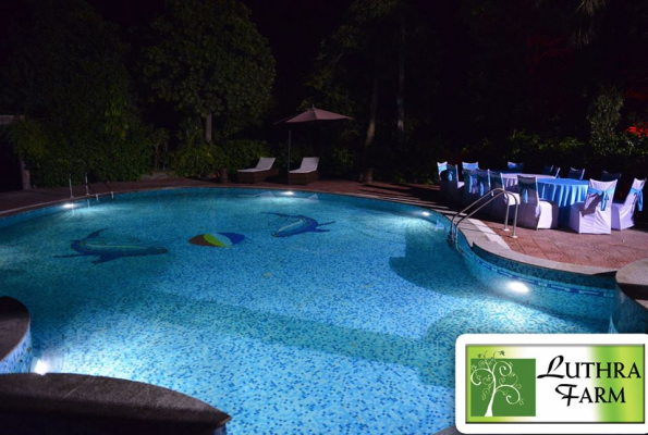 Pool Side Party Space at Luthra Farm