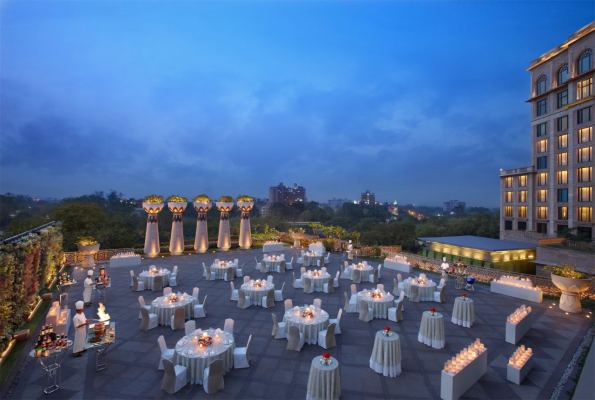 Terrace at The Leela Palace Hotel