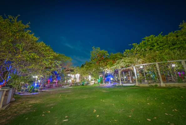 Lawn at Lohagarh Fort Resort