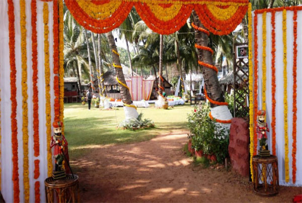 Party lawn at Bogmallo Beach Resort