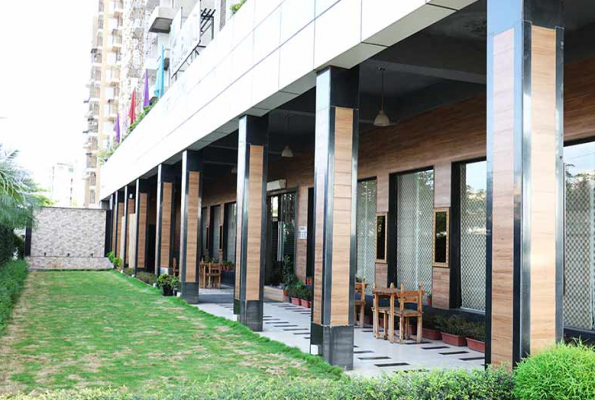 Green Lawn at Hotel Pallavi