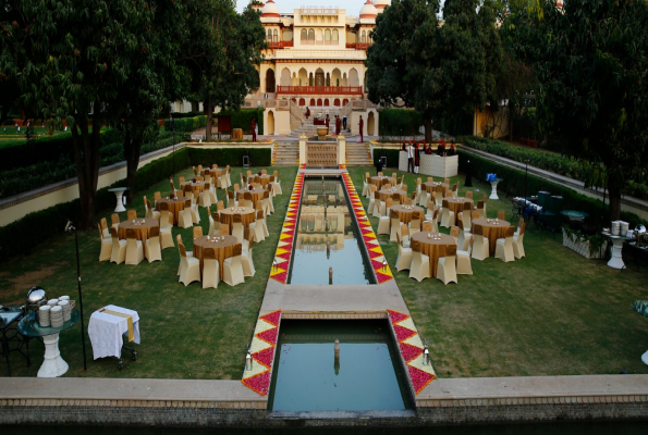 Mughal Garden at Rambagh Palace