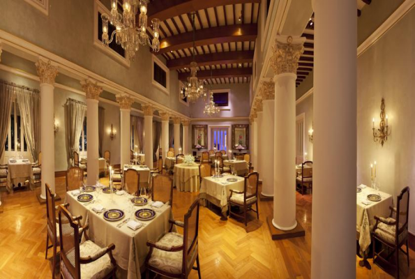 Dining Hall at Falaknuma Palace