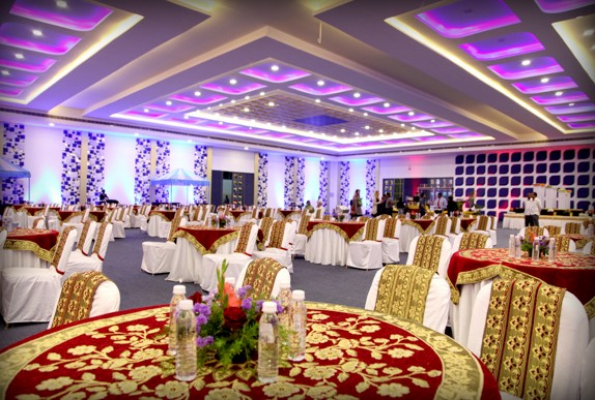 The Main Hall at Sandhya Convention by Marwin Hospitality