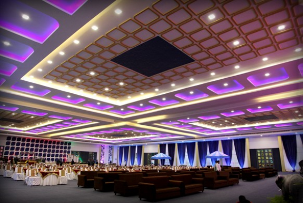 Secondary Hall at Sandhya Convention by Marwin Hospitality