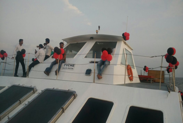 Motor Yacht Catamaran at Mumbai Marine