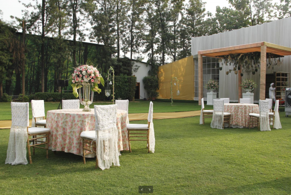 Hall at Shagun Farms by Ferns N Petals