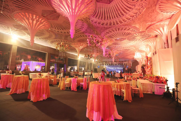 Hall at Chhatarpur Central  by Ferns N Petals