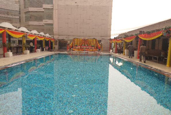 Poolside at Radisson Blu Kaushambi