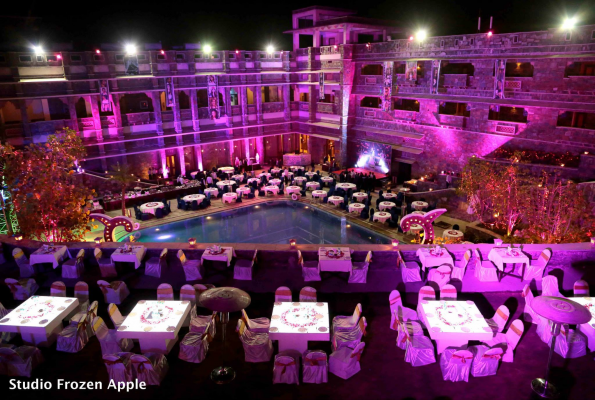 Pool side Amber at Ramada Udaipur Resort and Spa