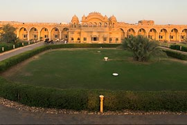 Front lawn  at Fort Rajwada