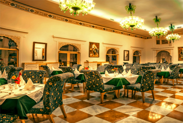 Dining hall  at Fort Rajwada