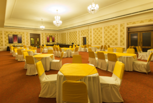 The grand banquet at Vesta Bikaner Palace